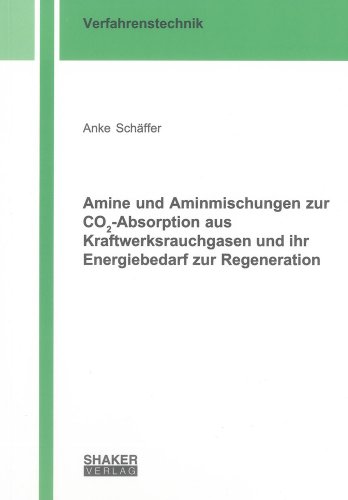 9783844023923: Schffer, A: Amine und Aminmischungen zur CO2-Absorption aus