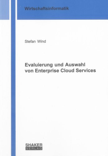 9783844025965: Wind, S: Evaluierung und Auswahl von Enterprise Cloud Servic