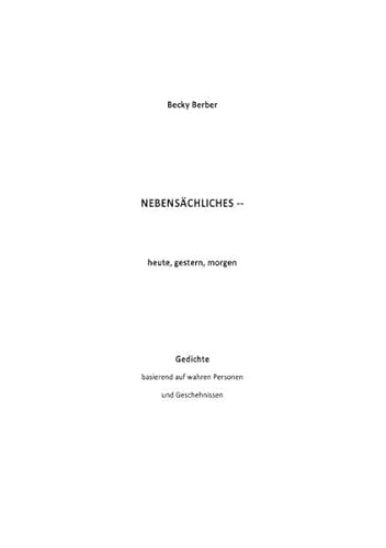 Stock image for Nebensachliches for sale by Revaluation Books