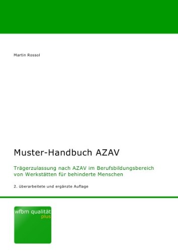 Stock image for Muster-Handbuch Azav for sale by Revaluation Books