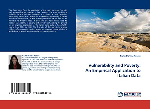 Stock image for Vulnerability and Poverty: An Empirical Application to Italian Data for sale by Ria Christie Collections