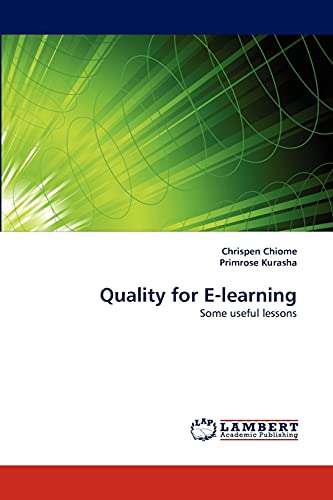 Stock image for Quality for E-learning: Some useful lessons for sale by Lucky's Textbooks