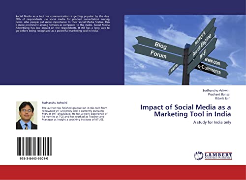 Stock image for Impact Of Social Media As A Marketing Tool In India: A Study For India Only for sale by Revaluation Books
