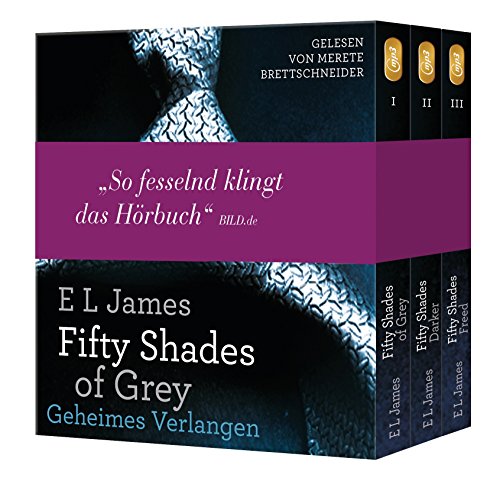 Stock image for Fifty Shades of Grey. Die Gesamtausgabe (Teil 1-3): Enthlt: Geheimes Verlangen, Gefhrliche Liebe und Befreite Lust for sale by medimops