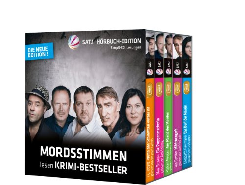 Beispielbild fr Mordsstimmen lesen Krimi-Bestseller - Die neue Edition: Sat.1 Hrbuch-Edition (Bentow: Die Puppenmacherin, Boyle: Wenn das Schlachten vorbei ist, . Am Abend des Mordes, Rankin: Mdchengrab) zum Verkauf von medimops