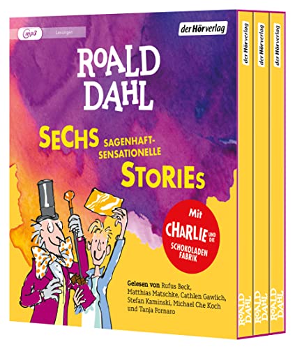 Beispielbild fr Sechs sagenhaft-sensationelle Stories: Charlie und die Schokoladenfabrik - Der fantastische Mister Fox - James und der Riesenpfirsich - Mister Hoppys . das Wundermittel. - Sechs Titel in einer Box zum Verkauf von medimops