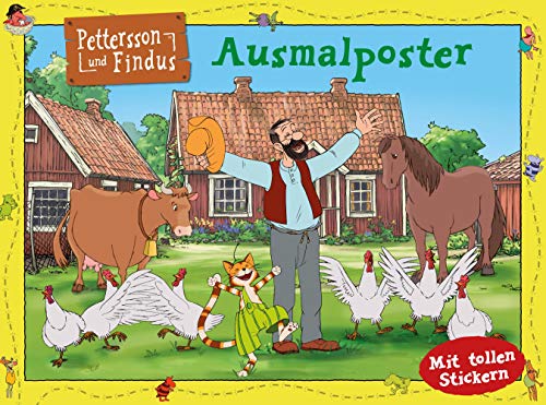 Beispielbild fr Pettersson und Findus: Ausmalposter: Mit tollen Stickern zum Verkauf von medimops