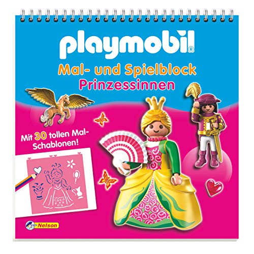 9783845104027: Playmobil Mal- und Spielblock Prinzessinnen: Mit 30 tollen Mal-Schablonen!