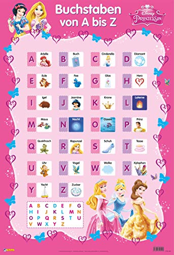 9783845104102: Disney Lernposter: Disney Prinzessinnen - Buchstaben von A bis Z