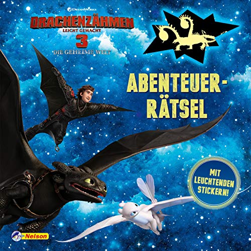 Beispielbild fr DreamWorks Dragons: Drachenzhmen leicht gemacht 3: Abenteuerrtsel: Mit leuchtenden Stickern! zum Verkauf von medimops