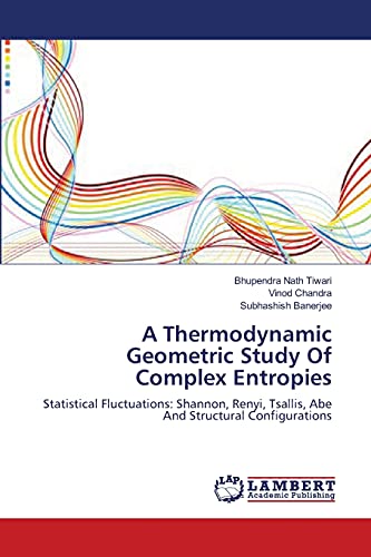 Stock image for A Thermodynamic Geometric Study Of Complex Entropies: Statistical Fluctuations: Shannon, Renyi, Tsallis, Abe And Structural Configurations for sale by Lucky's Textbooks