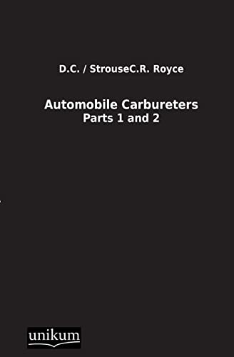 Stock image for Automobile Carbureters (German Edition) for sale by Lucky's Textbooks