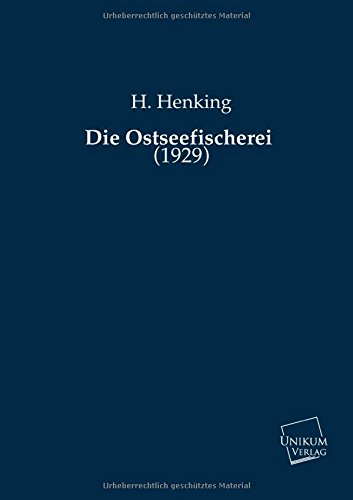 Stock image for Die Ostseefischerei: (1929) for sale by medimops