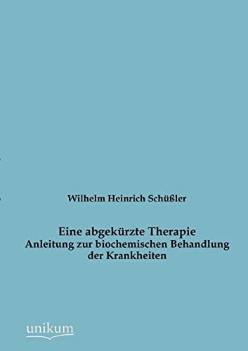 9783845724584: Eine abgekrzte Therapie (German Edition)