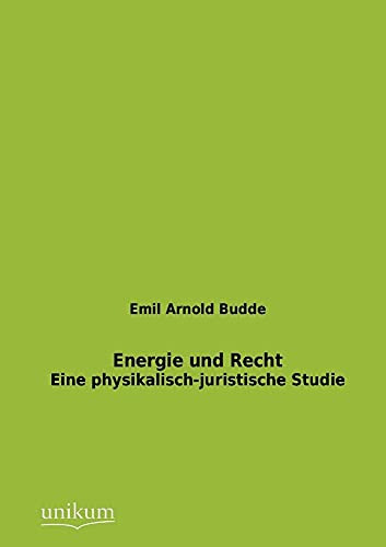 9783845742229: Energie und Recht (German Edition)