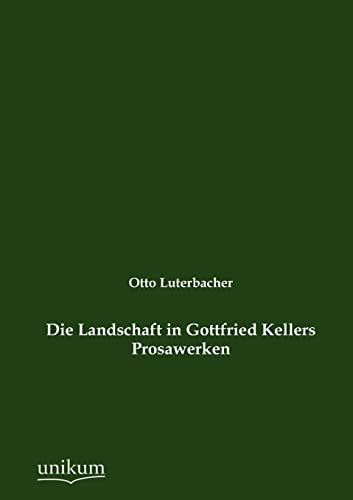 Stock image for Die Landschaft in Gottfried Kellers Prosawerken for sale by Chiron Media