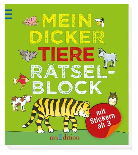 Beispielbild fr Mein dicker Tiere-Rtselblock (Mein dicker Kindergarten-Rtselblock) zum Verkauf von medimops