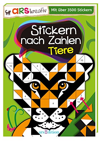 9783845810164: Stickern nach Zahlen Tiere