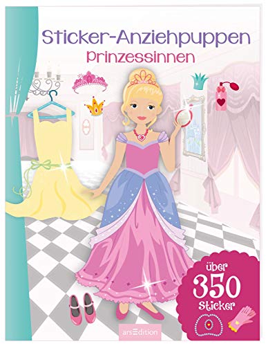 9783845815640: Sticker-Anziehpuppen - Prinzessinnen