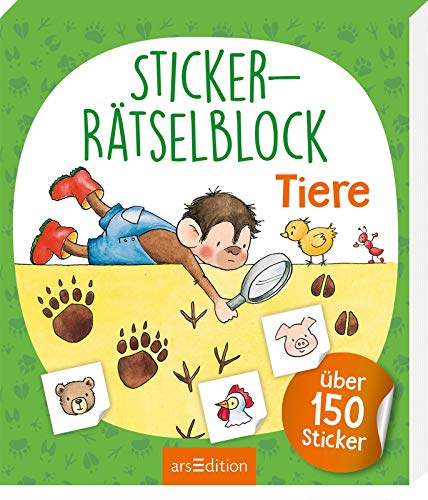 9783845824635: Sticker-Rtselblock Tiere: ber 150 Sticker