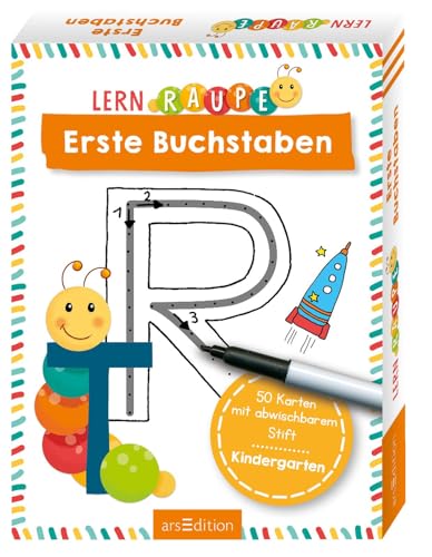 9783845834849: Lernraupe - Erste Buchstaben: 50 Karten mit abwischbarem Stift