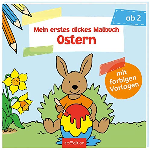 Beispielbild fr Mein erstes dickes Malbuch Ostern: mit farbigen Vorlagen (Malbuch ab 2 Jahren) zum Verkauf von medimops