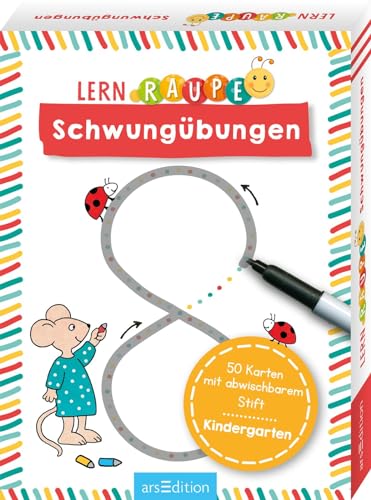 Beispielbild fr Lernraupe ? Schwungbungen: 50 Karten mit abwischbarem Stift | bungen fr Kindergartenkinder zum Verkauf von medimops