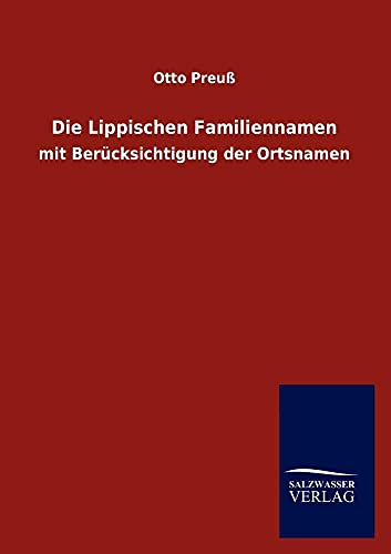 Stock image for Die Lippischen Familiennamen for sale by Chiron Media