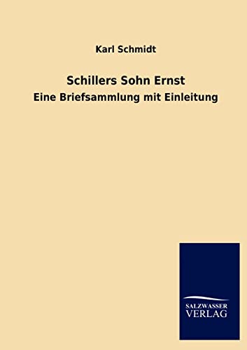 9783846016978: Schillers Sohn Ernst