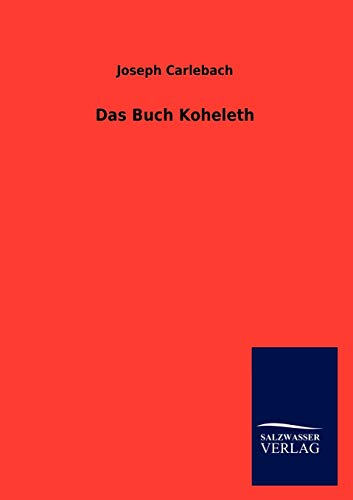 Stock image for Das Buch Koheleth for sale by Lucky's Textbooks