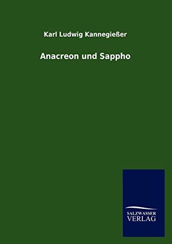 Stock image for Anacreon und Sappho (German Edition) for sale by Lucky's Textbooks