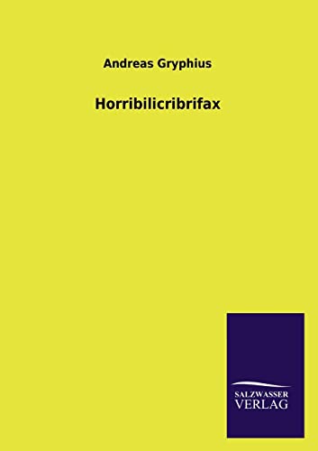 Beispielbild fr Horribilicribrifax zum Verkauf von Ria Christie Collections