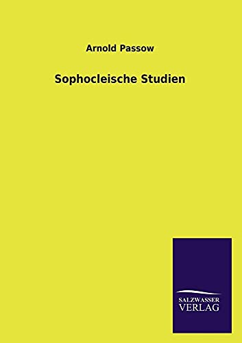 Imagen de archivo de Sophocleische Studien (German Edition) a la venta por Lucky's Textbooks