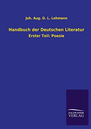 Stock image for Handbuch der Deutschen Literatur for sale by Ria Christie Collections