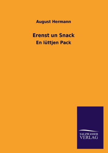 9783846039366: Erenst Un Snack: En lttjen Pack
