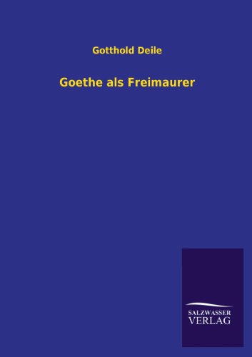 9783846040423: Goethe ALS Freimaurer