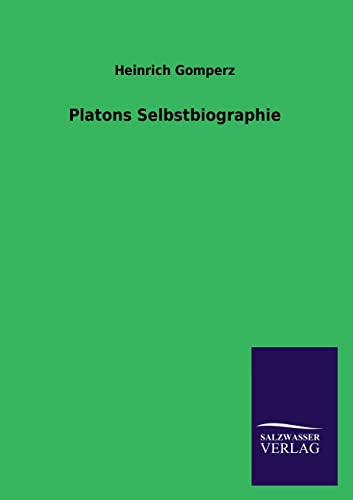 Imagen de archivo de Platons Selbstbiographie a la venta por Ria Christie Collections