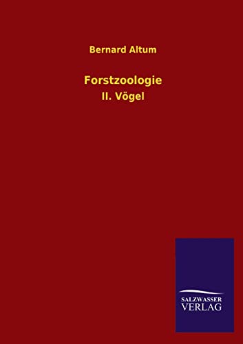 Beispielbild fr Forstzoologie (German Edition) zum Verkauf von Mispah books