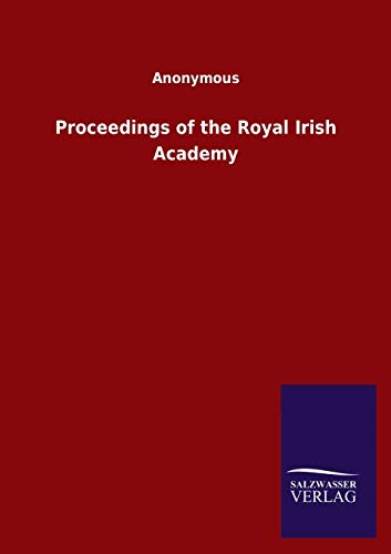 Stock image for Proceedings of the Royal Irish Academy for sale by Chiron Media