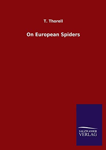 Stock image for On European Spiders for sale by Chiron Media