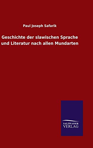 Stock image for Geschichte der slawischen Sprache und Literatur nach allen Mundarten for sale by Ria Christie Collections