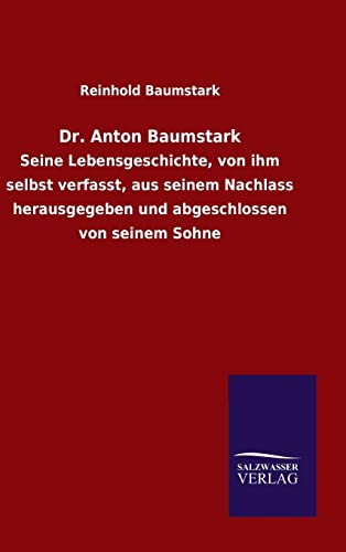 9783846072646: Dr. Anton Baumstark (German Edition)