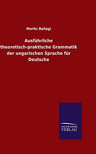 9783846074985: Ausfhrliche theoretisch-praktische Grammatik der ungarischen Sprache fr Deutsche