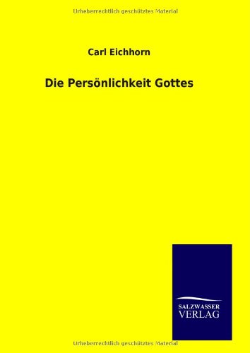 Stock image for Die Pers nlichkeit Gottes for sale by WorldofBooks