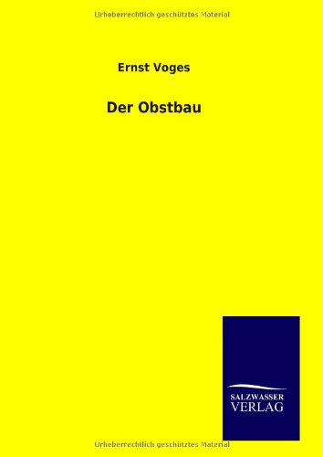 9783846093122: Der Obstbau