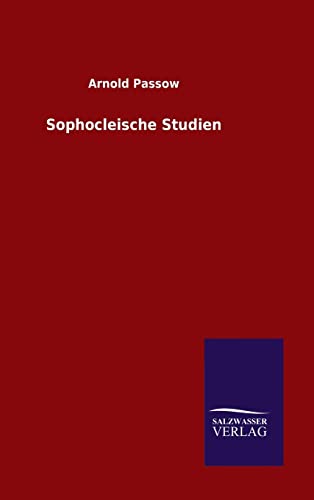 Imagen de archivo de Sophocleische Studien a la venta por Ria Christie Collections