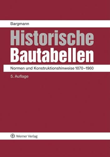 Stock image for Historische Bautabellen for sale by Blackwell's