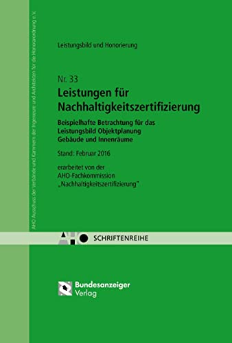 Imagen de archivo de Leistungen fr Nachhaltigheitszertifizierung - Leitungsbild und Honorierung -Language: german a la venta por GreatBookPrices