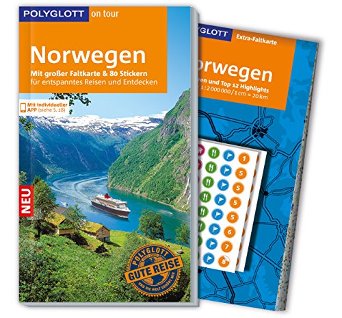 Beispielbild fr POLYGLOTT on tour Reisefhrer Norwegen: Mit groer Faltkarte, 80 Stickern und individueller App zum Verkauf von medimops
