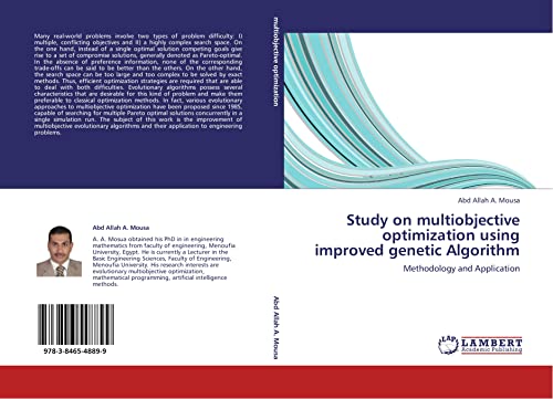 9783846548899: Study on multiobjective optimization using improved genetic Algorithm: Methodology and Application